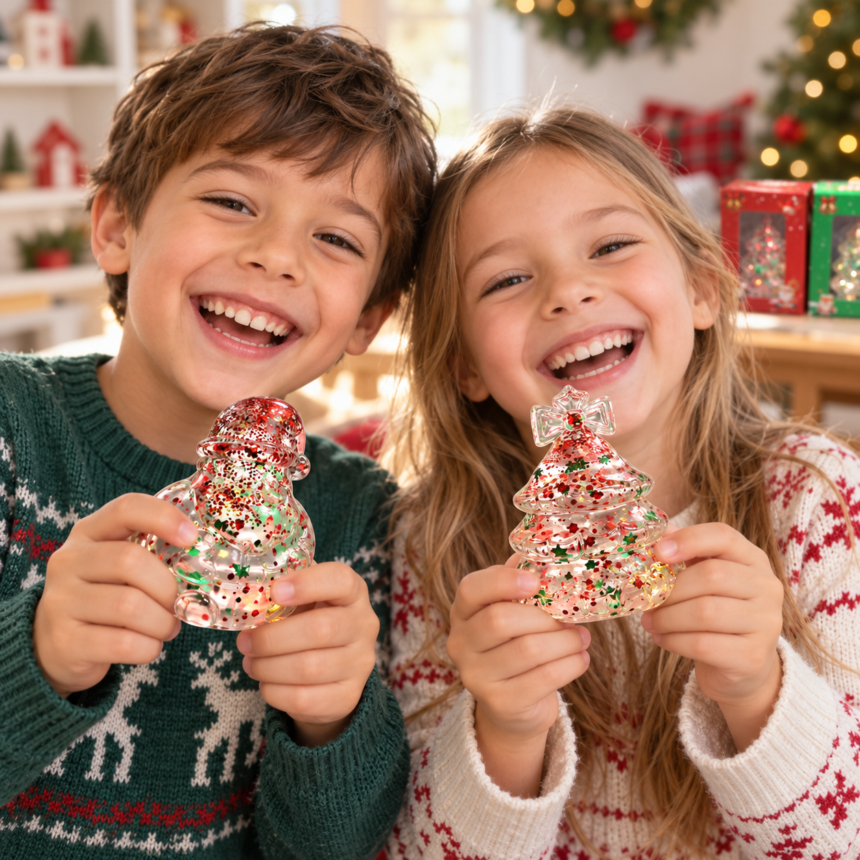 Christmas Glitter Maltose Sugar Squishy