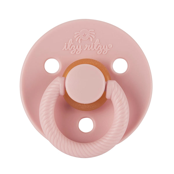 Itzy Soother™ Natural Rubber Paci Sets Blossom + Rosewood 0-6m