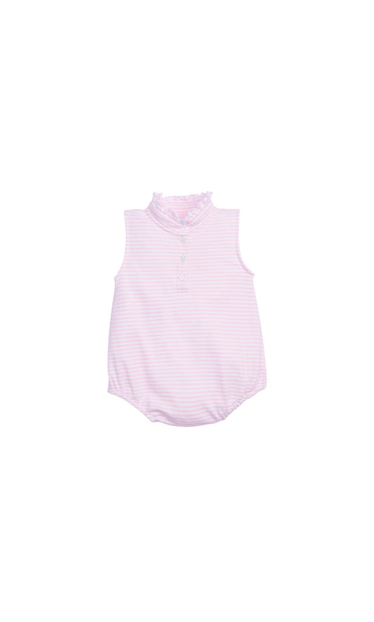 Sleeveless Hastings Bubble - Light Pink Stripe