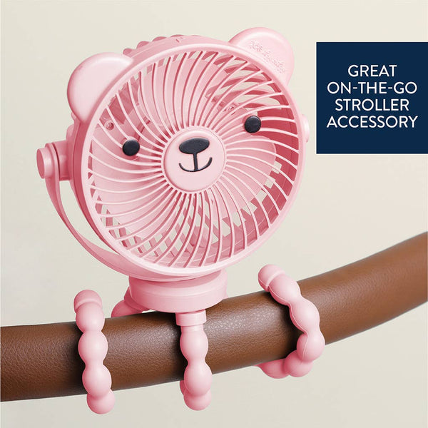 Itzy Breeze 3-Speed Stroller Fan Pink