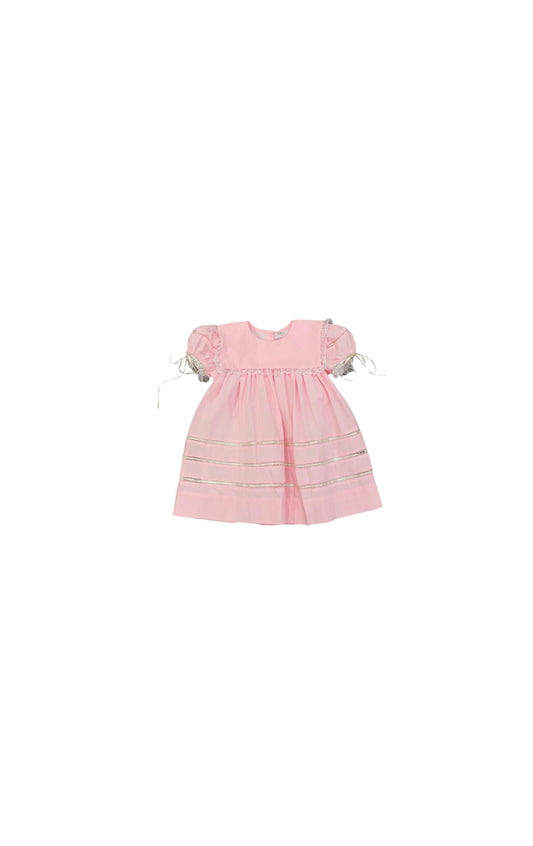 Victoria Pink Lace Ribbon Dress