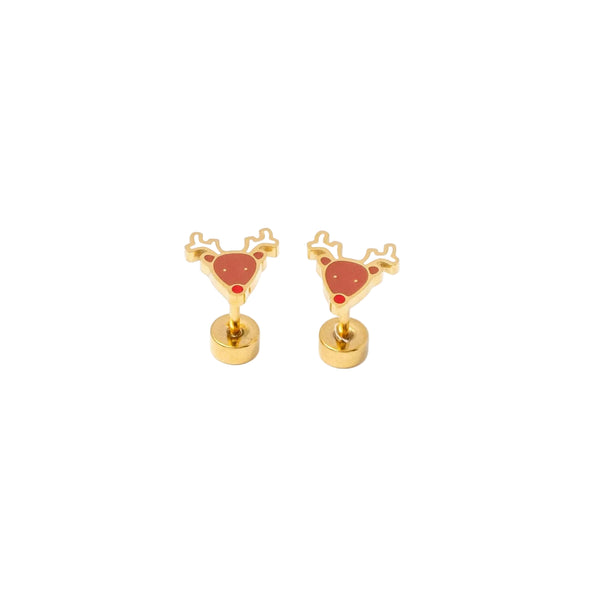 Reindeer Stud Earring