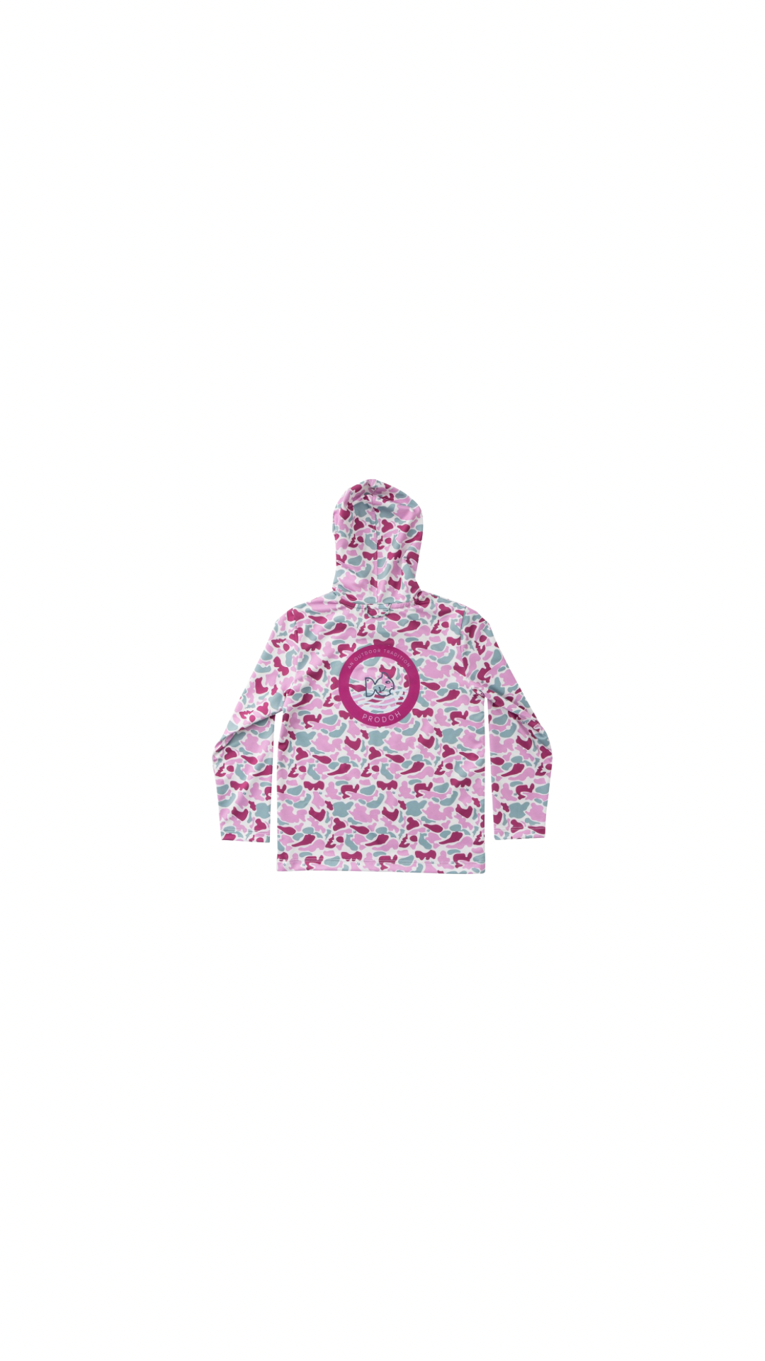Girl's Pro Performance Hoodie T-Shirt Orchid Break Point Camo