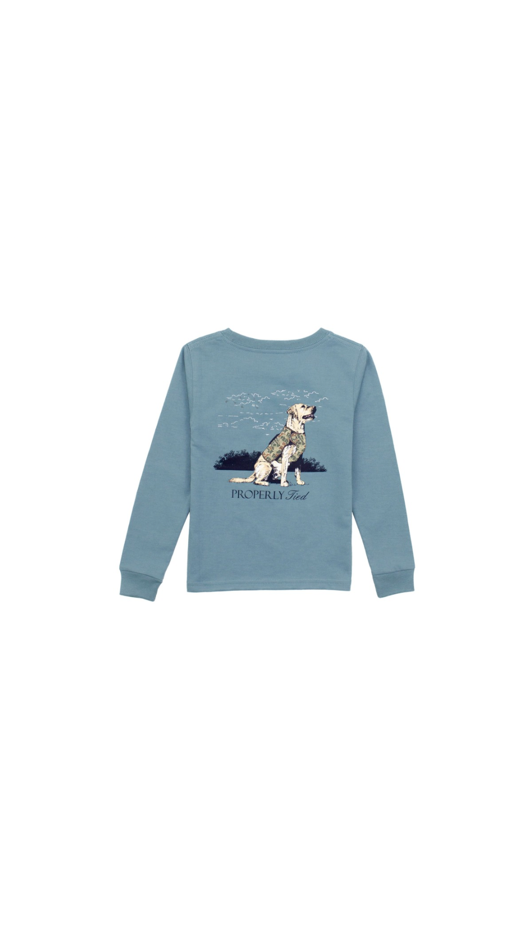 Boys Good Boy Long Sleeve Steel Blue