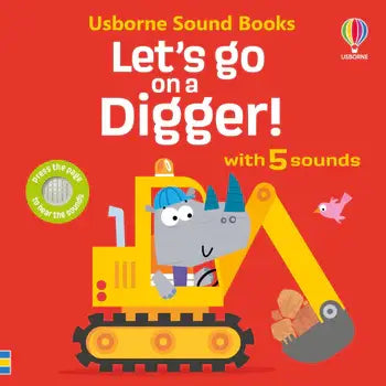 Let's go on a Digger sound book : Usborne