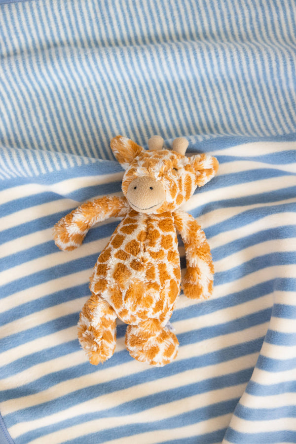 Sweet Pea Stripe Fog Mini Blanket