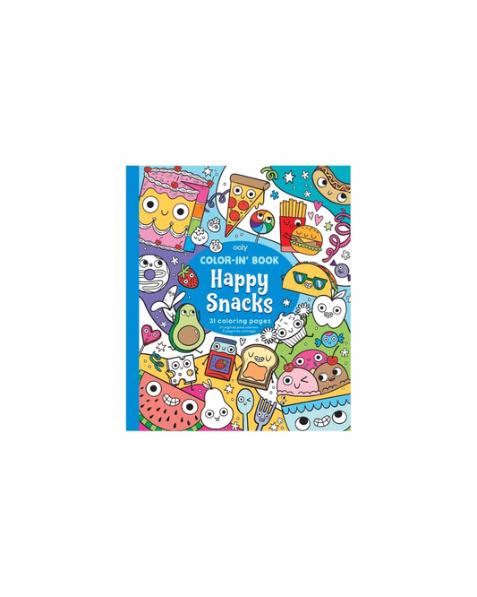 Color-in' Book: Happy Snacks Coloring Book