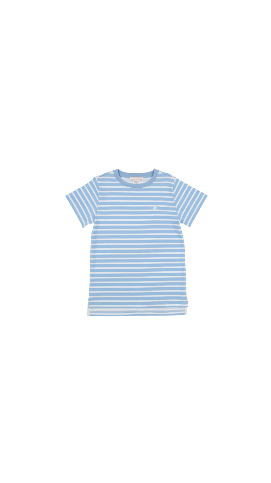 Carter Crewneck Sarasota Sky Stripe/Worth Ave White