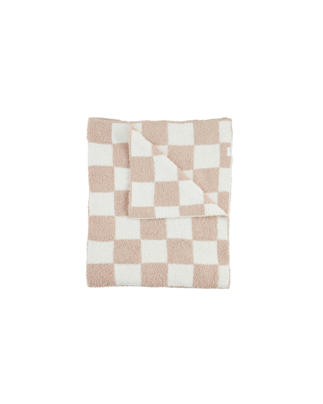 Taupe Check Chenille Blanket