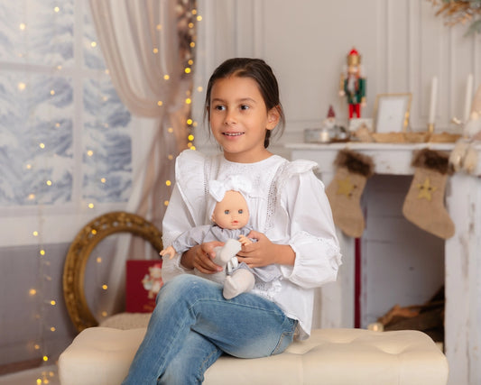 Alex & Sonia Doll - Floral Blouse and Tights - Paola Reina