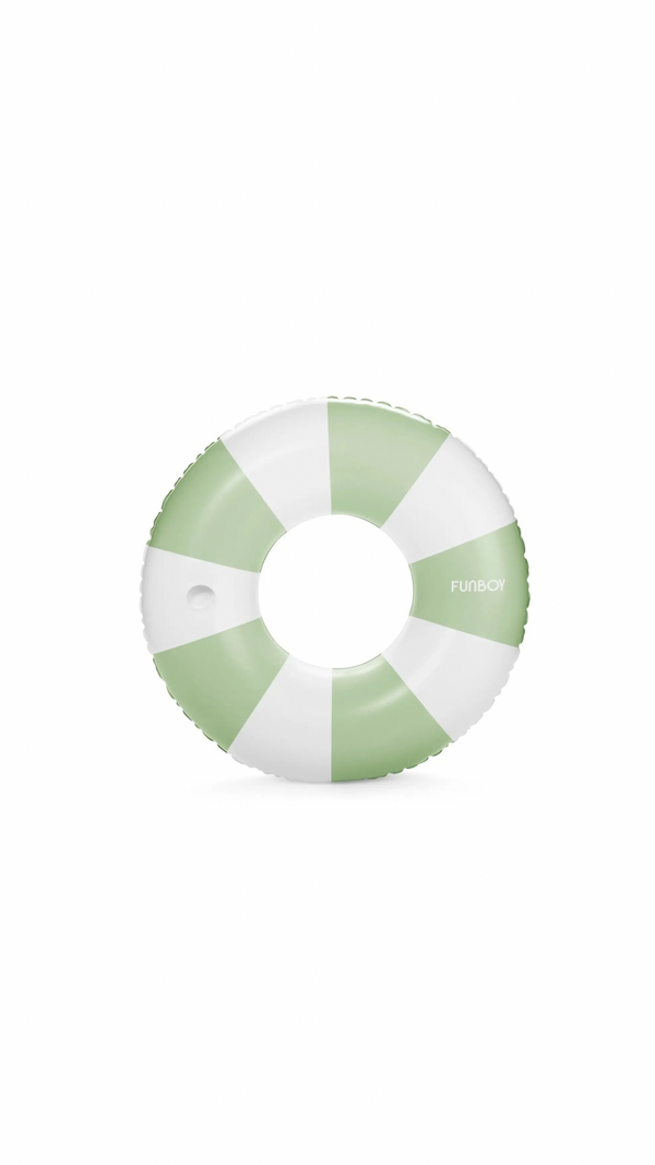 Sage Vintage Stripe Tube Float