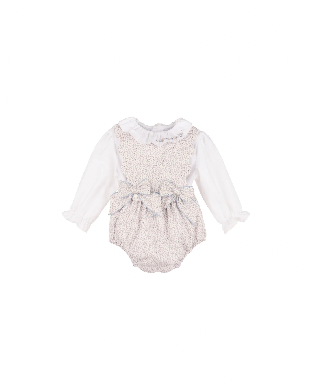 BB Blooms OG Girl Overall Khaki w/Blue