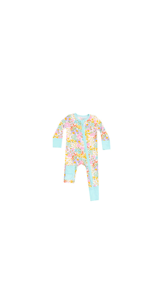 Amelia Floral 2 Way Zipper Romper