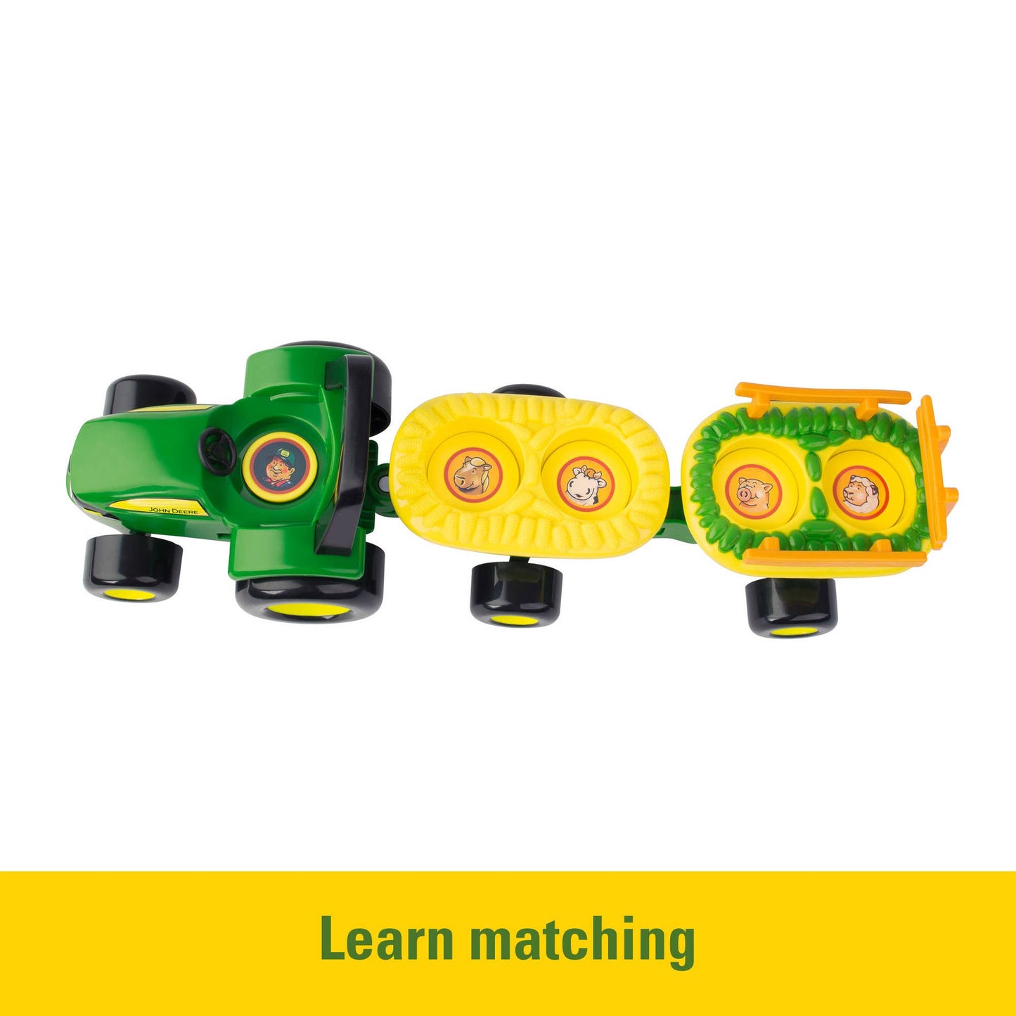 TOMY John Deere Animal Sounds Hayride Musical Tractor Toy