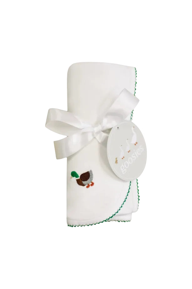 Mallards Pip Embroidered Blanket