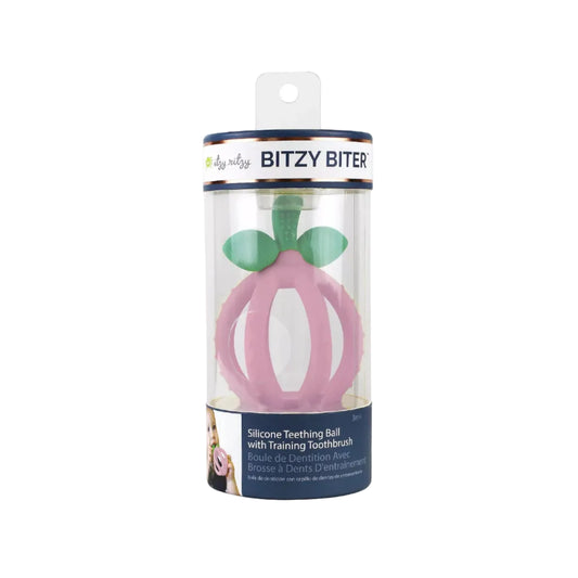 Bitzy Biter™ Teething Ball Baby Teether Pink Lemonade