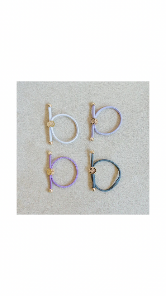 Kids Hair Tie Set - Purple