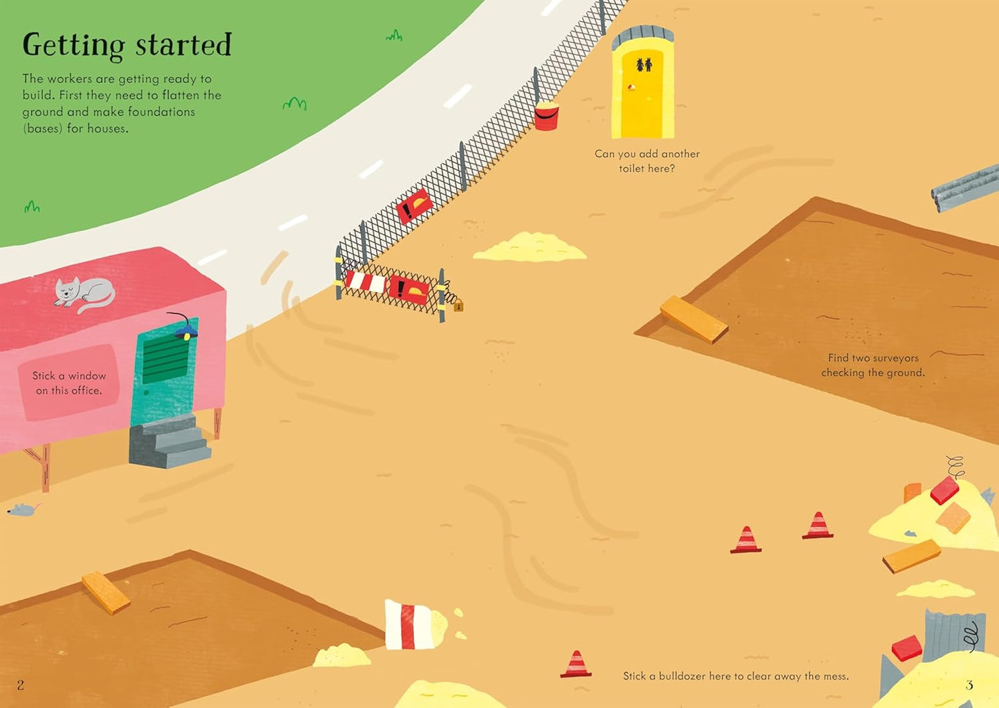 Little First Stickers Construction Site: Usborne