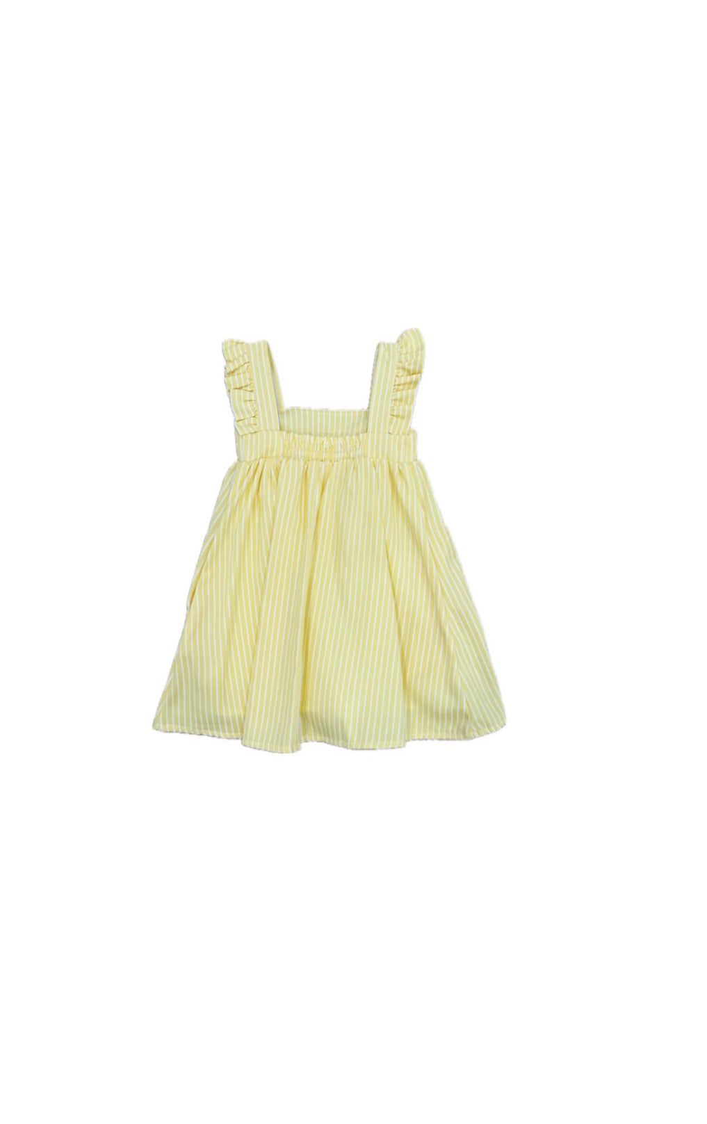 Katherine Yellow Butterfly Sleeve Dress