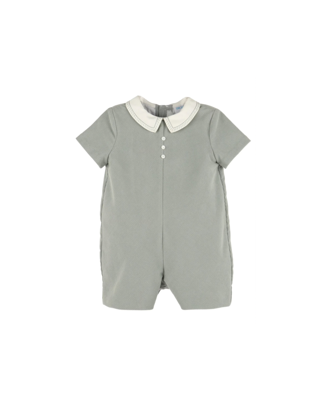 Cozy Cord Boy Romper Green