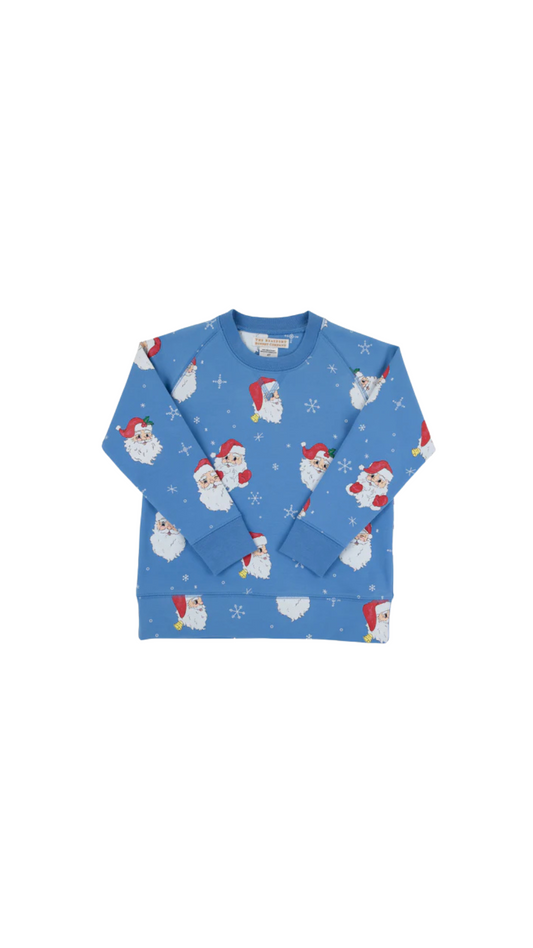 Dear Santa (Barbados Blue)/Barbados Blue Cassidy Comfy Crewneck - Boys - French Terry