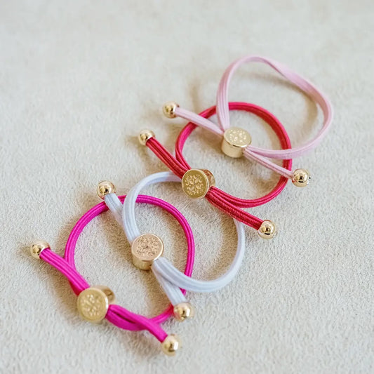 Kids Hair Tie Set - Pink