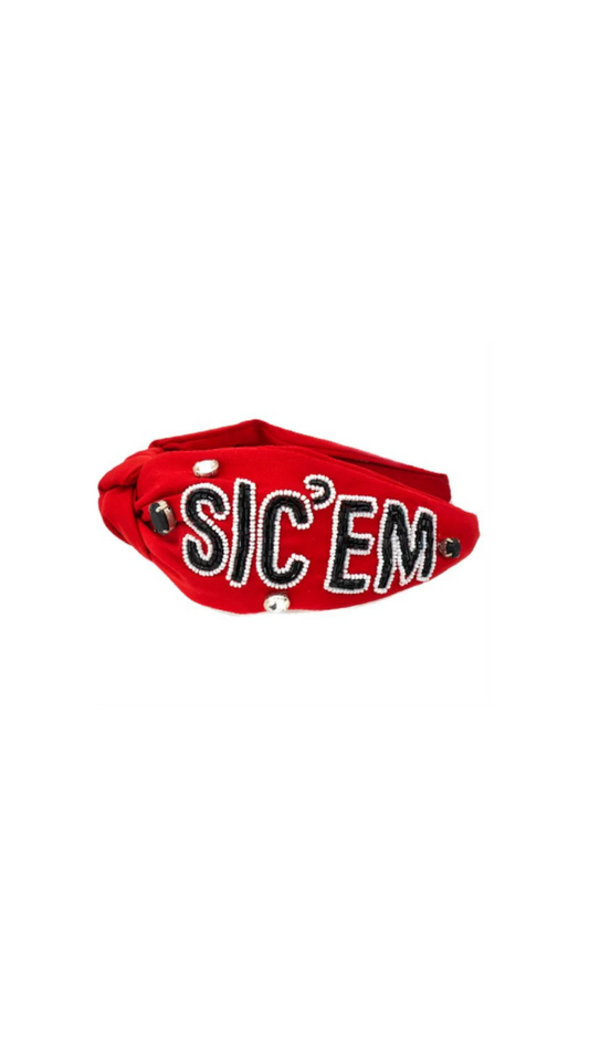 SICEM Red and Black Headband