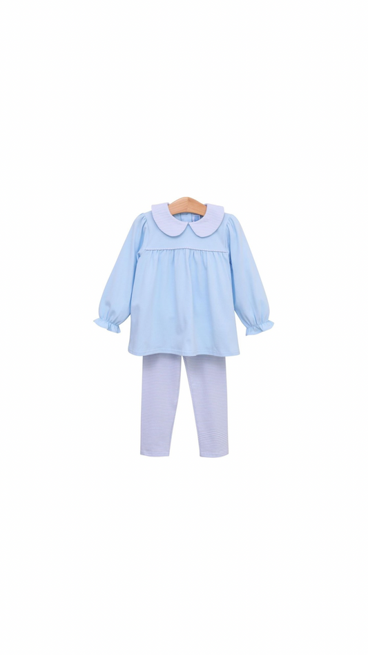 Abigail Pants Set Light Blue
