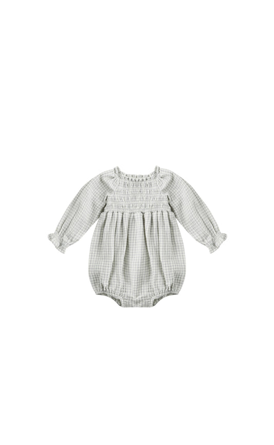 Eden Romper Blue Gingham