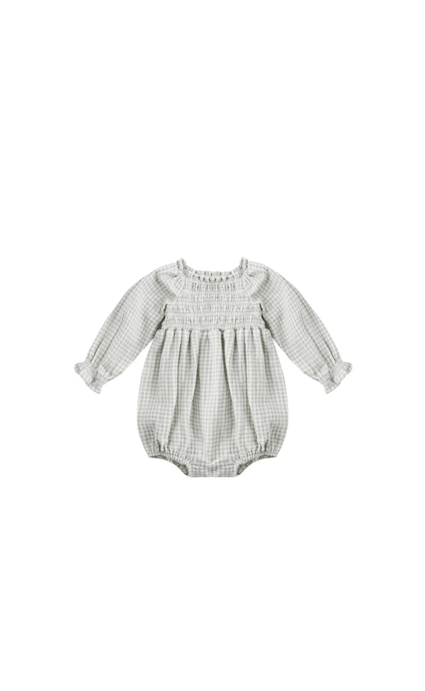 Eden Romper Blue Gingham