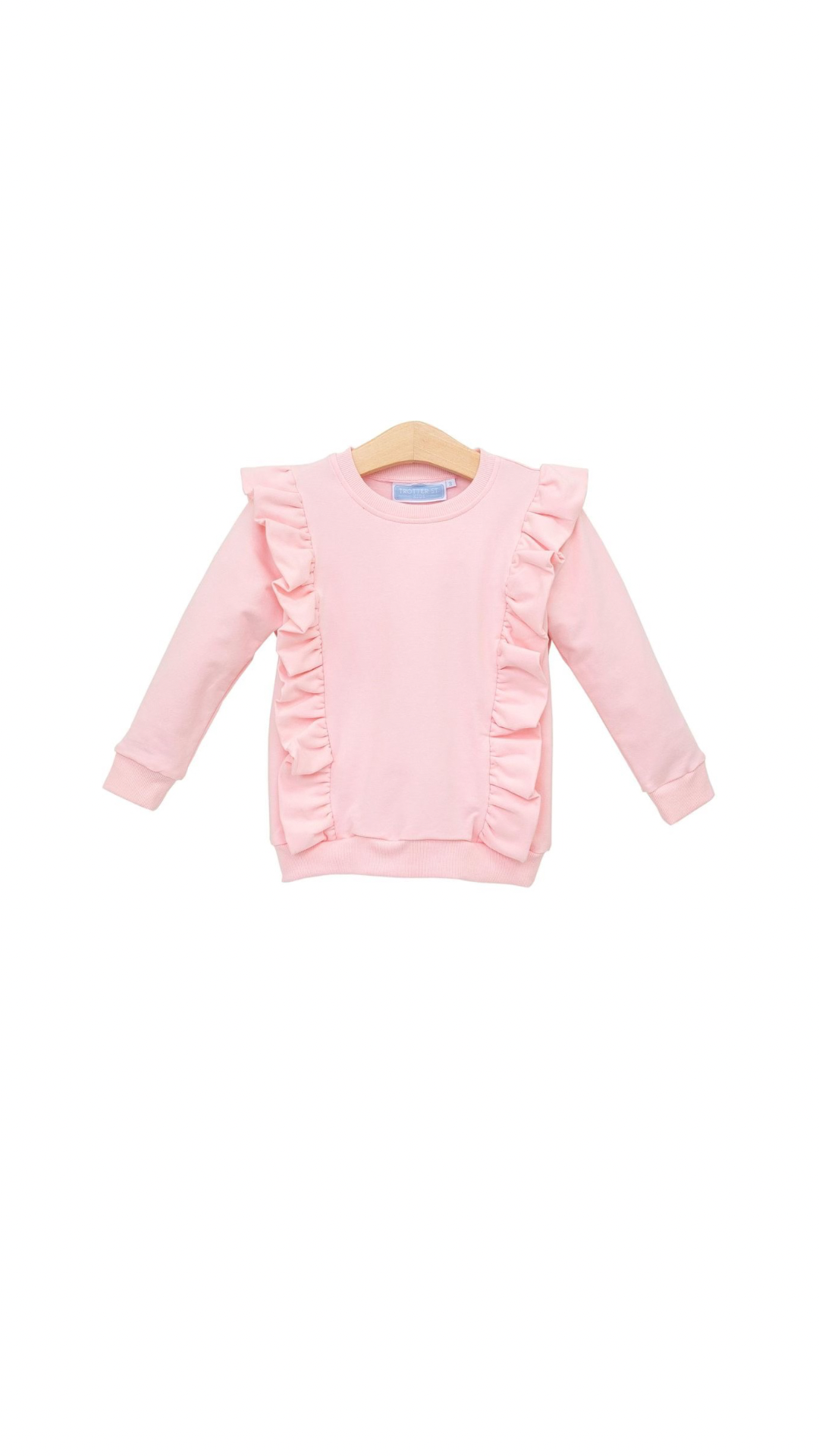 Laura Ruffle Pullover Light Pink