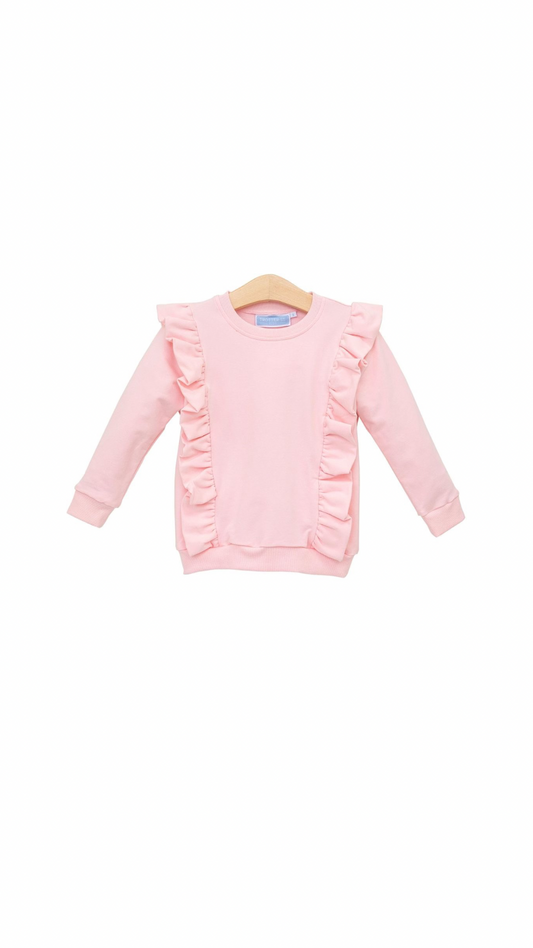 Laura Ruffle Pullover Light Pink