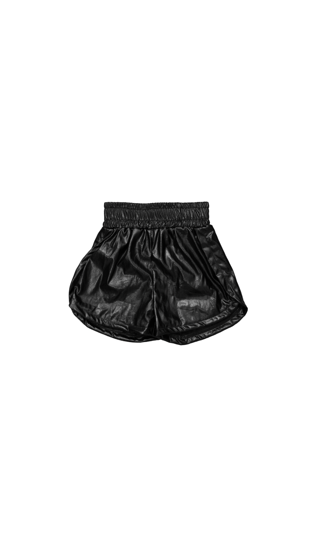 Black Metallic Shorts