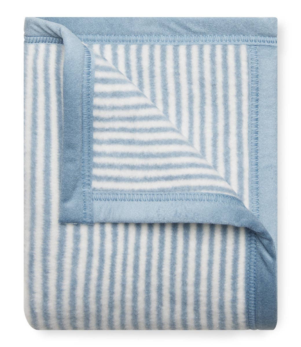 Sweet Pea Stripe Fog Mini Blanket