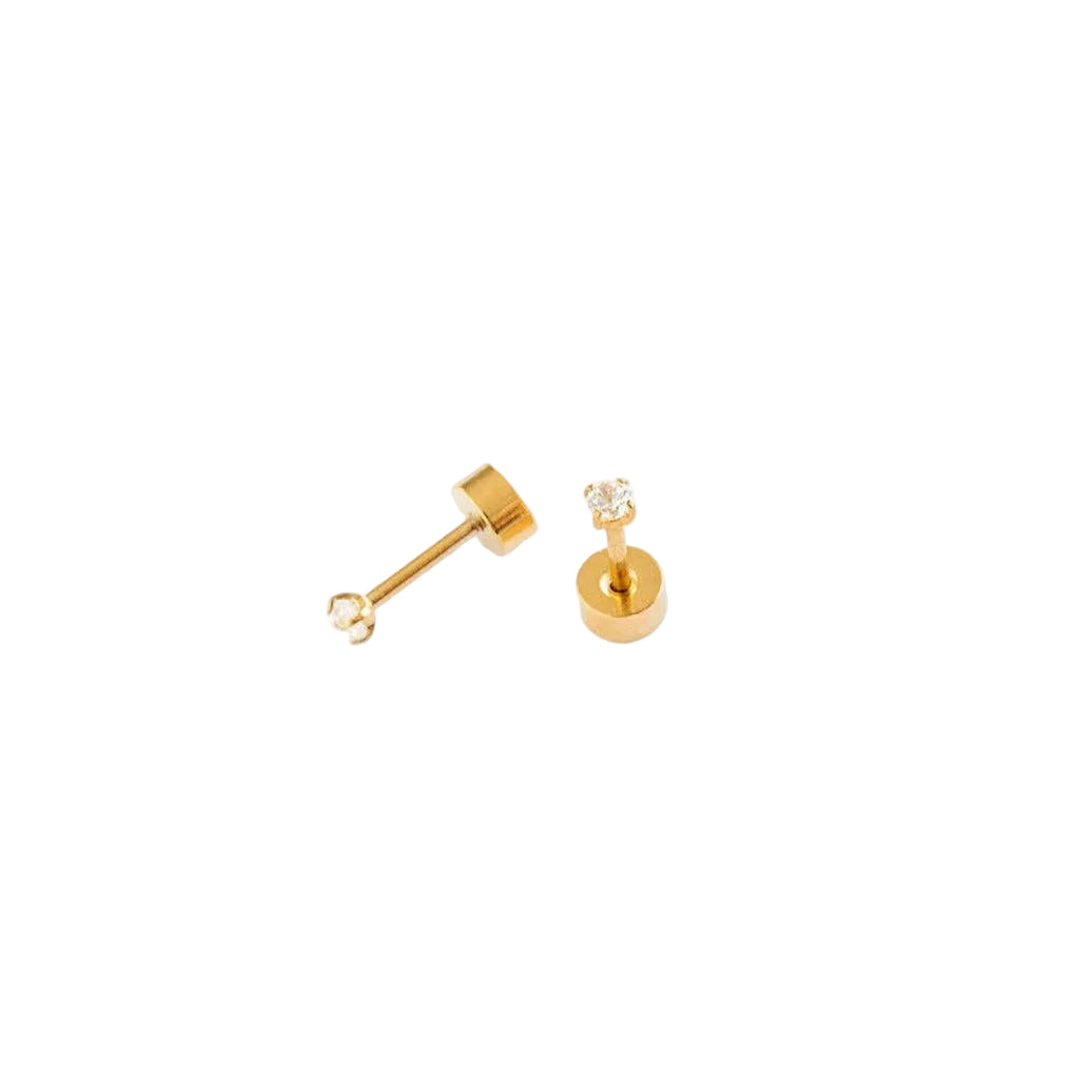 Mini Diamond Stud Earrings