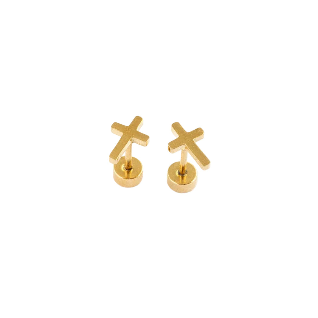 Cross Stud Earrings