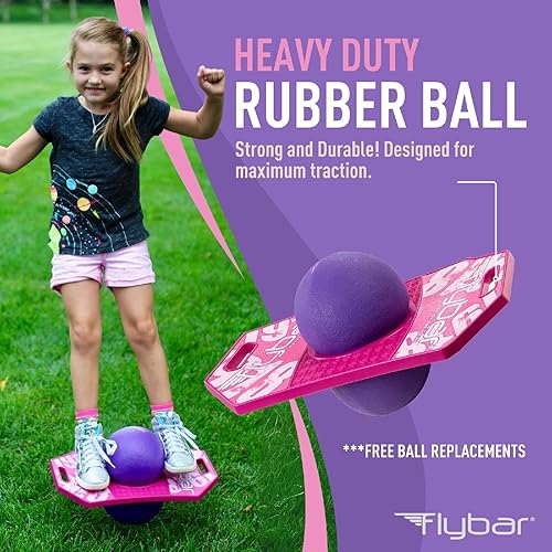 Flybar Pogo Trick Board - Pink Berry