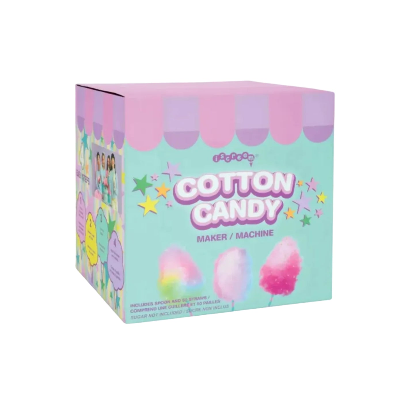 Cotton Candy Maker W/50 Printed Straws