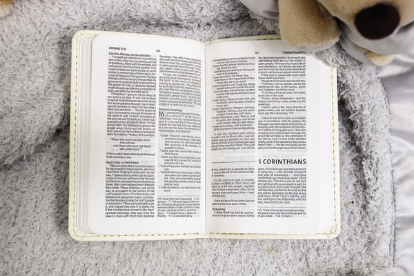 NIV Tiny Testament Bible, New Testament, Comfort Print--soft leather-look, blue