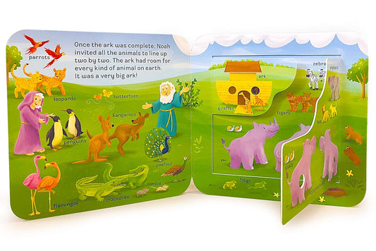 Peek-A-Flap Noah Interactive Novelty Religious Board Book