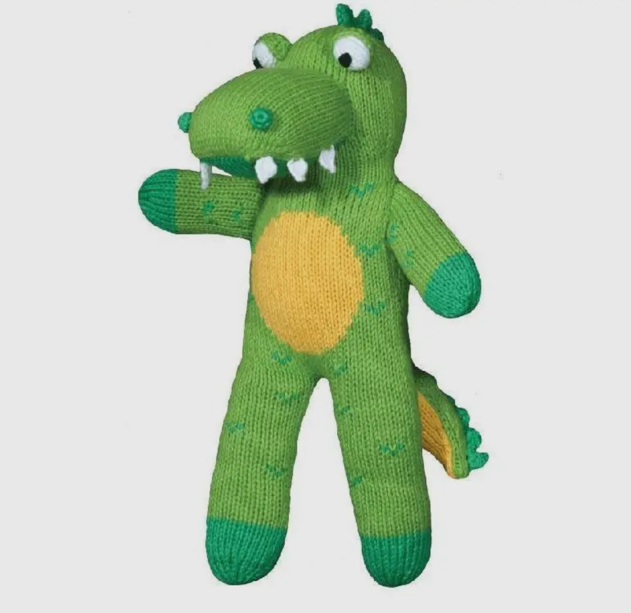 Big Al the Alligator Knit Doll 7” Rattle