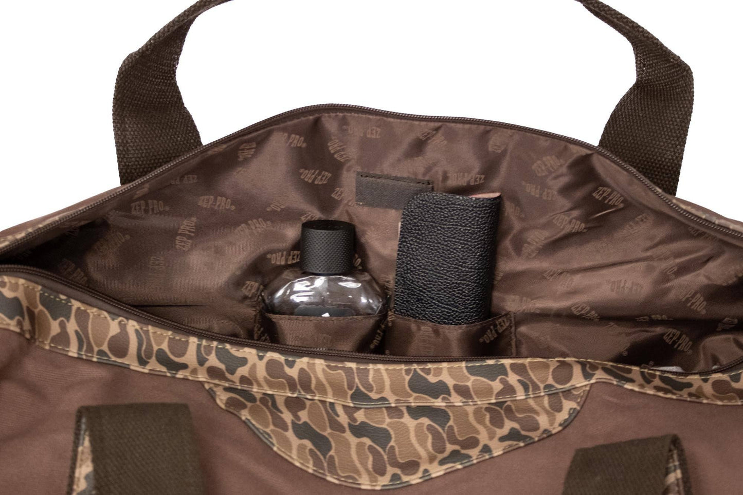 Shot Shell Brown Waxed Canvas Old School Camo Weekender Bag