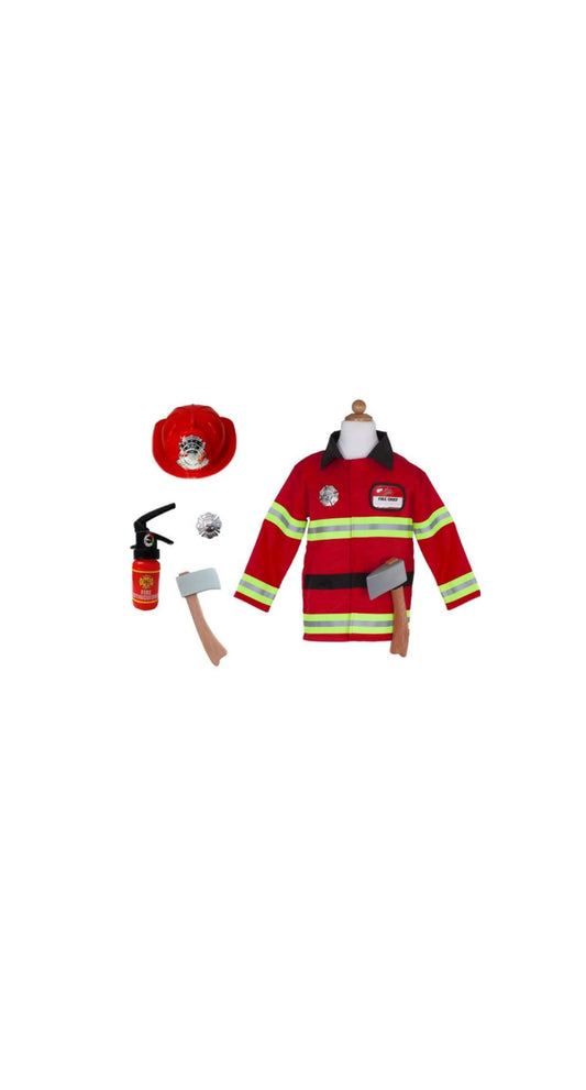 Firefighter Set, Includes 5 Accessories Red