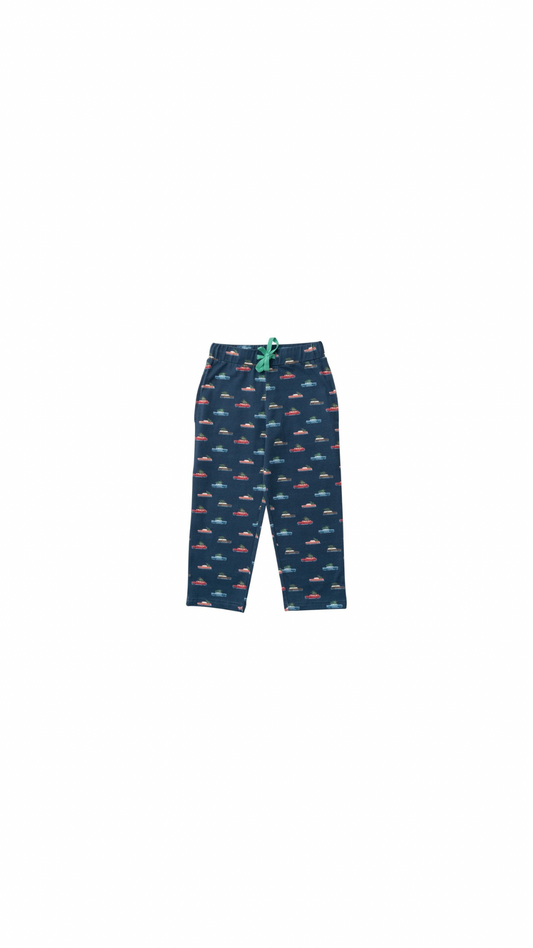 Kids Lounge Life Pant Christmas Car Print