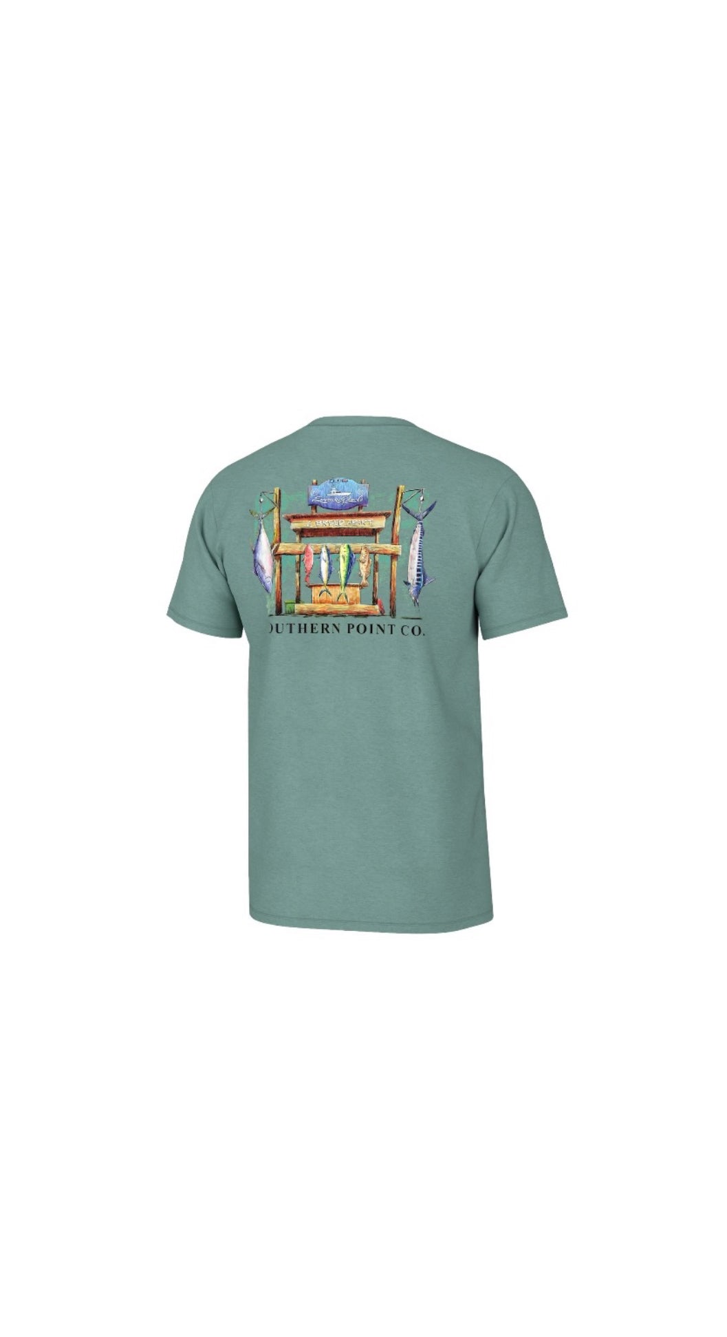Youth Fish Tails 25 Short Sleeve Tee Kiwi