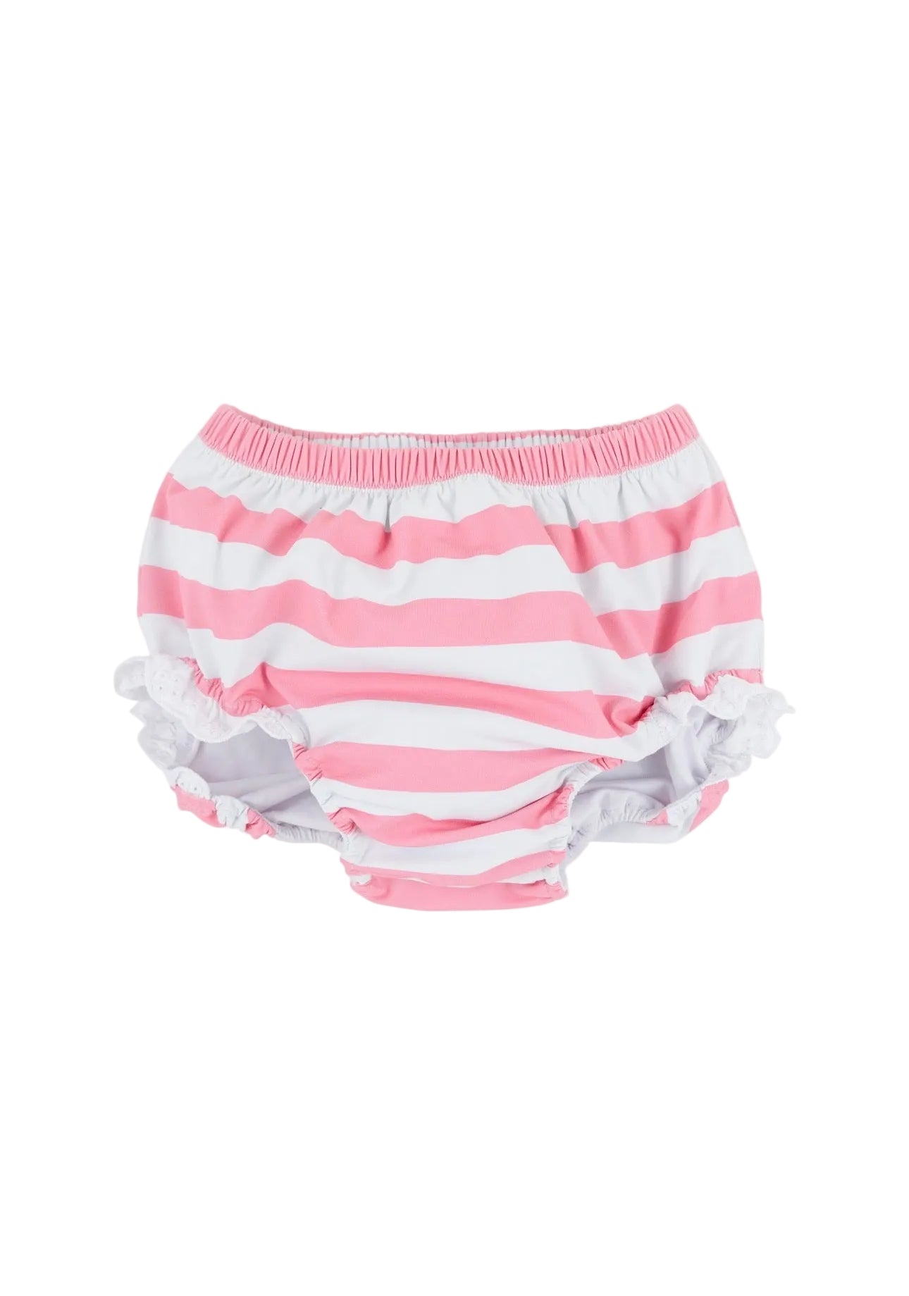 Byrde Bloomer Swim - Caicos Cabana Stripe (Hamptons Hot Pink)