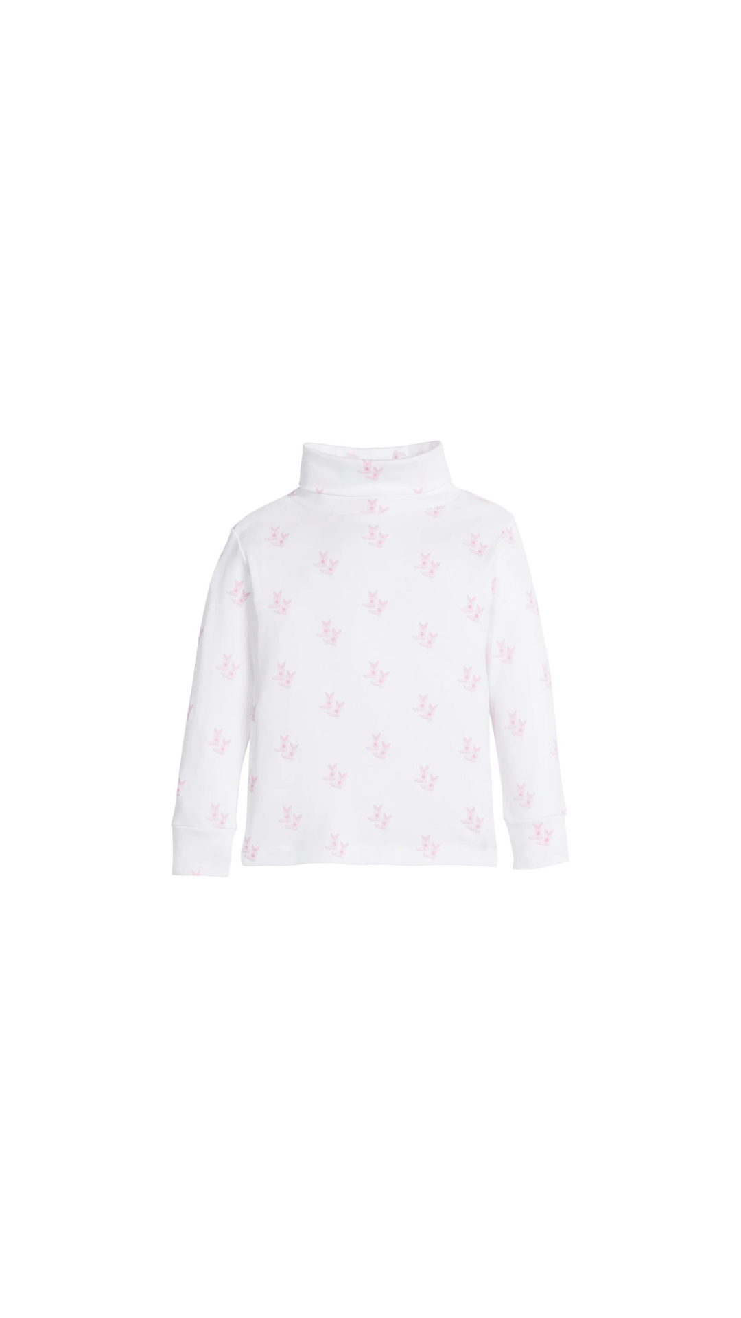 Printed Turtleneck - Pink Cowboy Boots