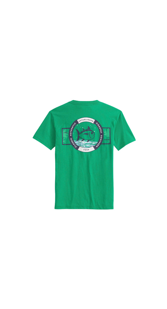 Youth Short Sleeve Starry Seas Tee Simply Green