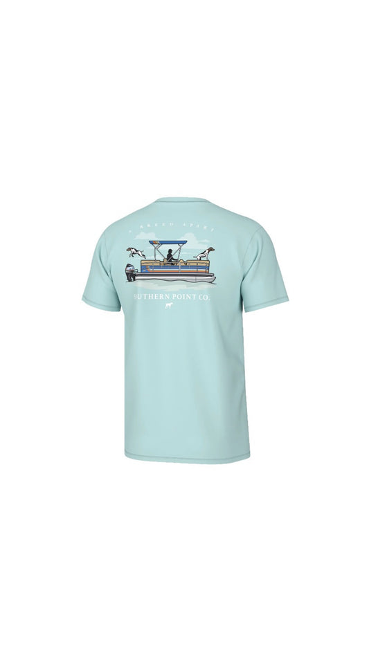 Youth Pointer Pontoon Short Sleeve Tee Blue Sky