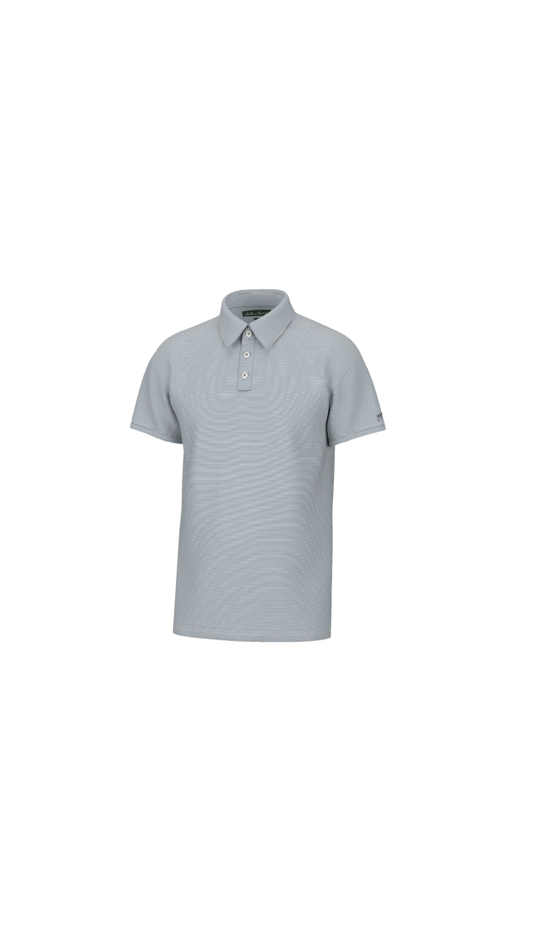 Youth Hinton Stripe Performance Polo Capt. Blue/White